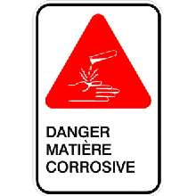 Danger matière corrosive