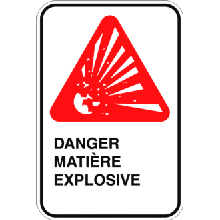 Danger matière explosive