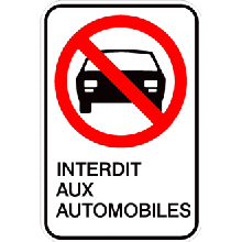 Accès interdit aux automobiles