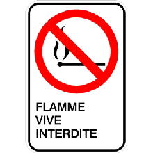 Flamme vive interdite
