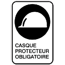 Casque protecteur obligatoire
