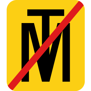 Fin de la voie principale