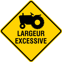 Largeur excessive