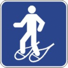 Sentier de randonnée à raquette