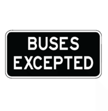 BUSES EXCEPTED Tab