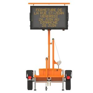 PMV sur poteau format petit ( 36po x 56po ) pleine matrice