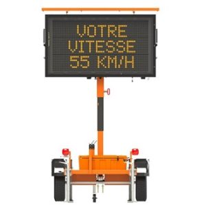 PMV sur poteau format petit 45po X 80po) pleine matrice