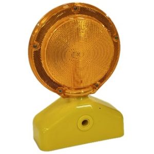 Clignotant barricarde jaune à batterie (Non incluses)