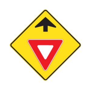 Signal avancé de cédez le passage