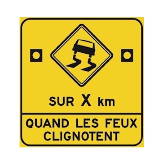 Chaussée glissante sur X km QFC