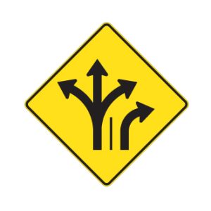 Signal avancé de direction des voies