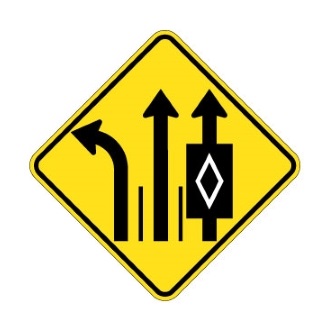 Signal avancé de direction des voies