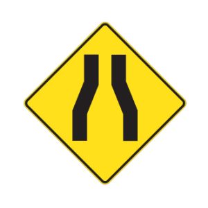 Chaussée rétrécie