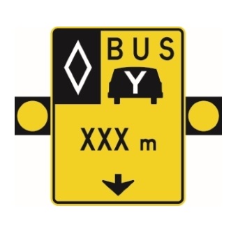 Signal avancé de voies réservées