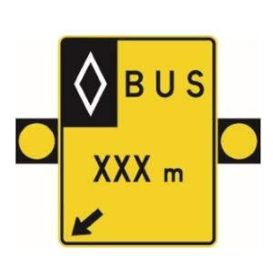 Signal avancé de voies réservées