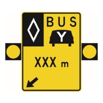 Signal avancé de voies réservées