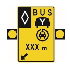 Signal avancé de voies réservées