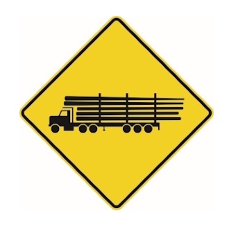 Passage pour camions de bois en longueur (grumiers)