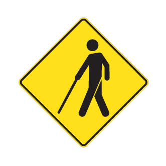 Signal avancé de passage pour personnes atteintes de déficience visuelle