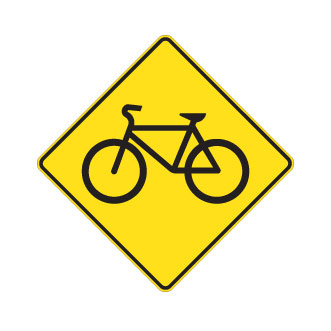 Passage pour bicyclettes ou présence de cyclistes