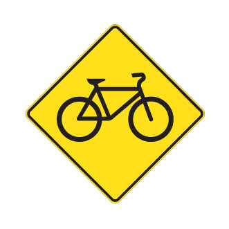 Passage pour bicyclettes ou présence de cyclistes