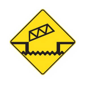 Signal avancé d'un pont-levis