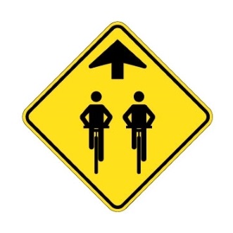 Signal avancé de présence d'une vélorue