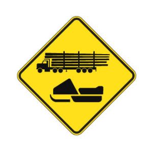 Chaussée désignée pour grumiers et motoneiges