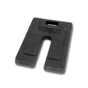 Pesée en U de 30 lbs en caoutchouc recyclé