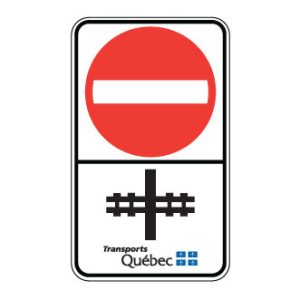 Accès interdit sur l'emprise ferroviaire du MTQ