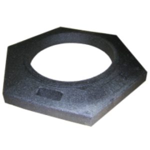 Pesée hexagonale en caoutchouc de 30 lb sans poignée pour T-RV-7