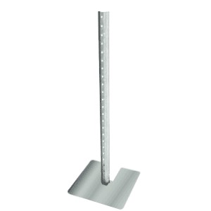 Pied de balise de 60 po. avec plaque de 16" x 16" non peint