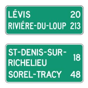 Rappel de distance de municipalités: 2 destinations