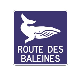 Panneau d'acheminement vers la route ou le circuit touristique