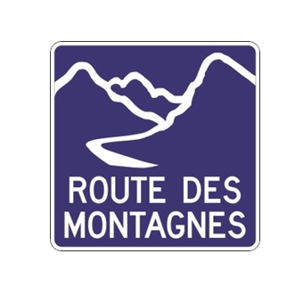 Panneau d'acheminement vers la route ou le circuit touristique