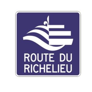Panneau d'acheminement vers la route ou le circuit touristique