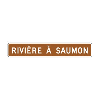 Panonceau rivière à saumon