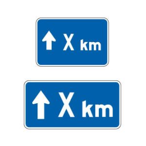 Panonceau de direction et distance