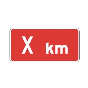 Panonceau de distance