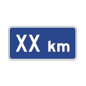 Panonceau de distance