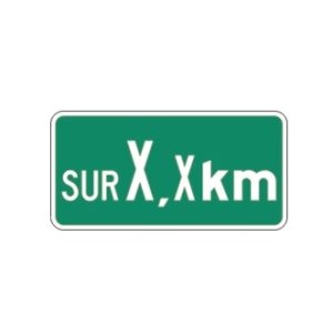 Panonceau d'étendue (sur X,x km)