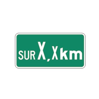 Panonceau d'étendue (sur X,x km)