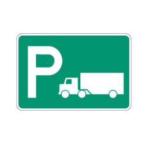 Aire de stationnement pour camions