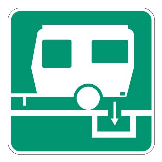 Lieu pour vidange de véhicule récréatif