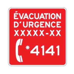 Évacuation d'urgence