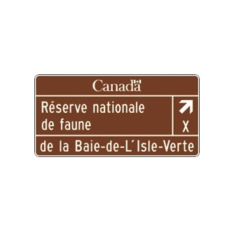 Réserve nationale de faune (avec direction et distance)