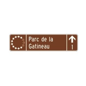 Acheminement vers un parc fédéral (avec direction et distance)