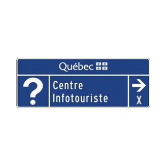 Acheminement d'un centre infotouriste, direction et distance
