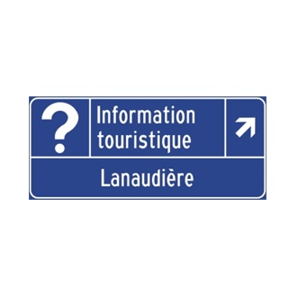 Poste d'information touristique régional, entrée du site