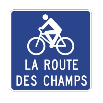 Acheminement vers un itinéraire cyclable hors route